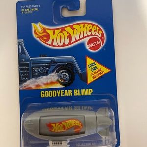 Hot Wheels Blue Card Collector#194 GOODYEAR BLIMP GRAY